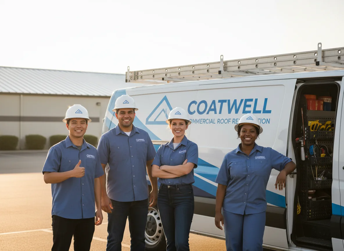 Commercial roof coating company in Oakwood, GA